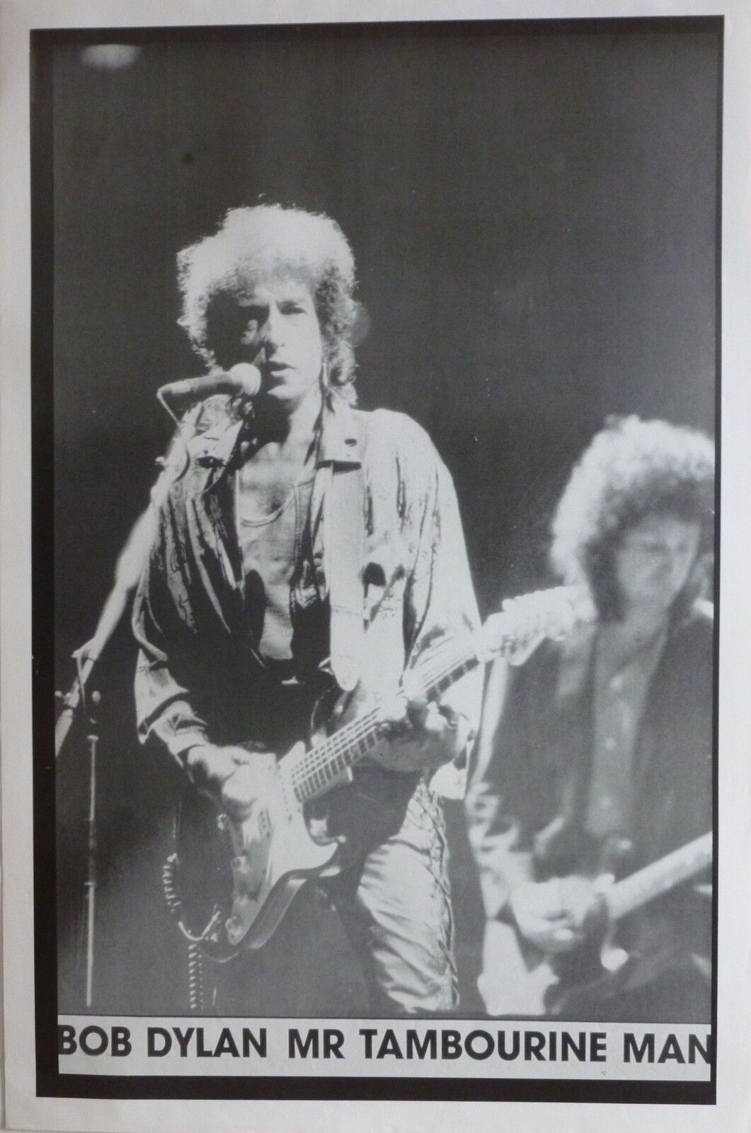 Bob Dylan Mr Tambourine Man Uk Commercial Poster Heartbreakers Mike Campbell Ebay