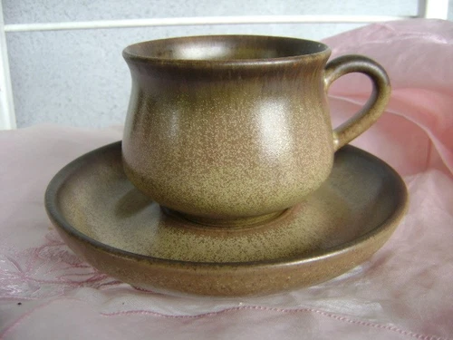Denby Romany Brown Cup & Saucer set England choose quantity