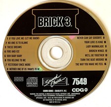 SOUND CHOICE KARAOKE FOUNDATION - BRICK 3 - SC7549 - PAT BENATAR, HEART 