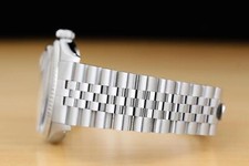 ROLEX MENS DATEJUST 1601 BLACK 18K WHITE GOLD STAINLESS STEEL JUBILEE WATCH 5