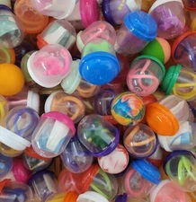 1 inch Vending  Capsules Toy Mix 250 pieces Birthday Grab Bags 1" FREE DISPLAY