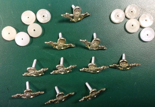 Parachute Mini lapel Pin military Badges, Russian, Metal, Job Lot X10 - Picture 3 of 4