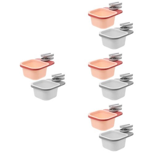 Set of 4 Drehbare Aufbewahrungsbox Büro Kleine Tonne Mülleimer Freien