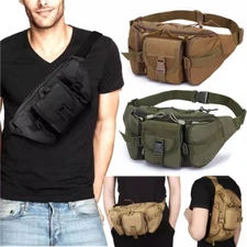 Tactical Fanny Pack Outdoor Sports Waist Pouch Multipurpose Belt Bags for Hiking