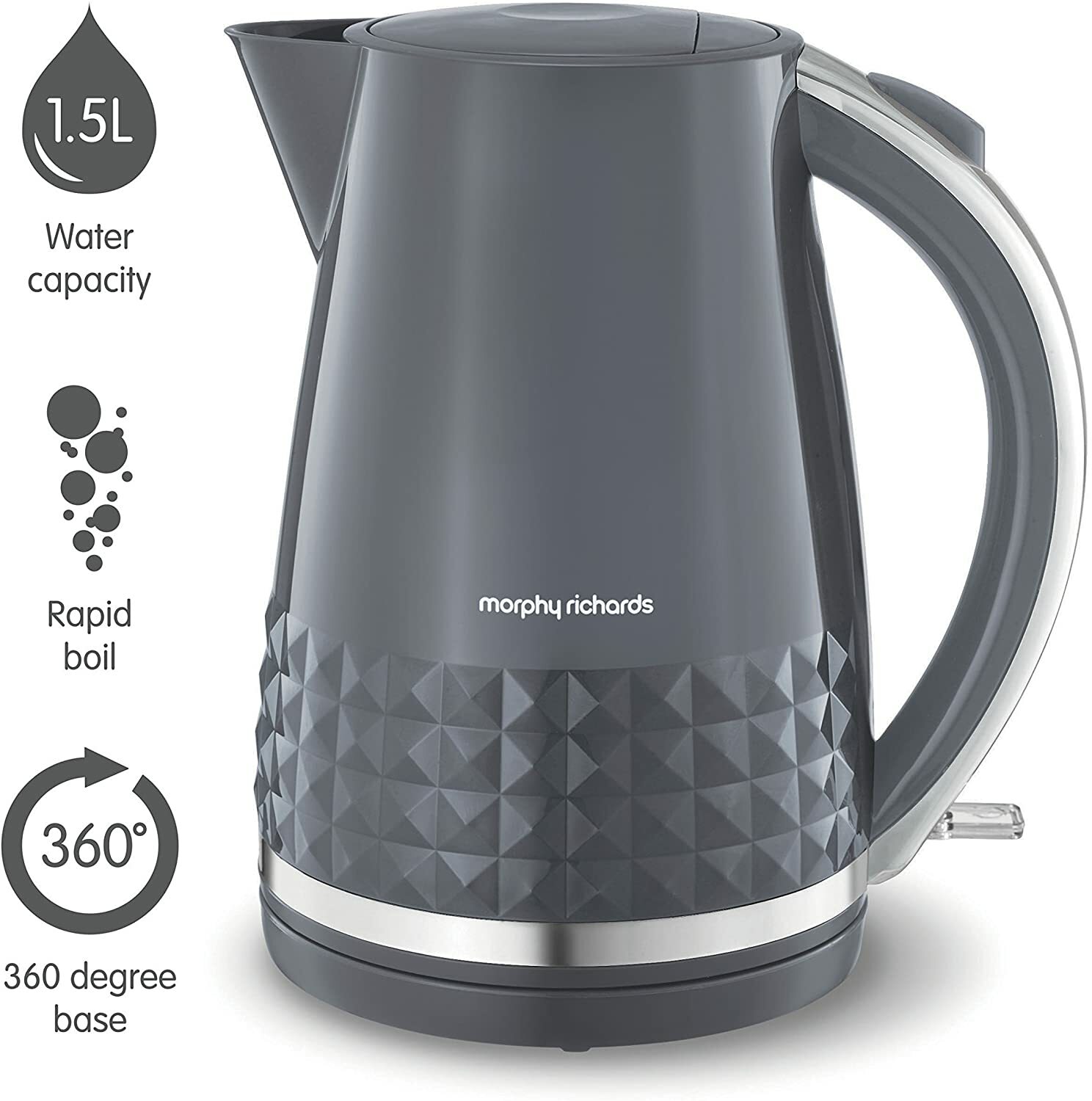 morphy richards dimensions kettle grey