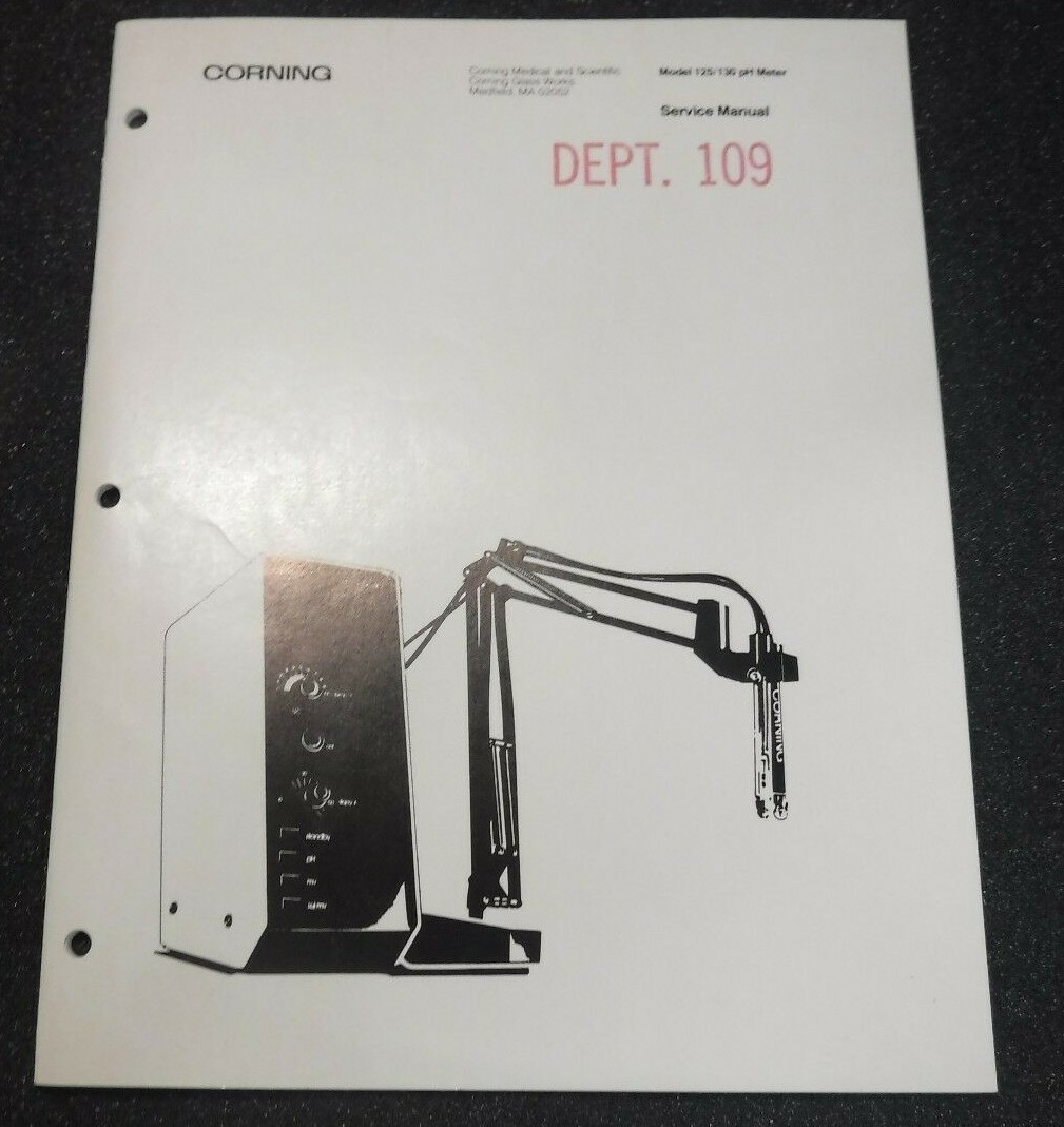 Corning pH Meter 125 & 130 Service Manual | eBay