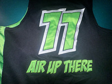 AND1 Mixtape Authentics Air Up There 2006 Tour Jersey Size S Small Green Black