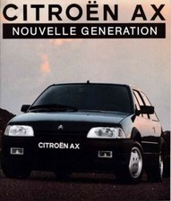 Catalogue / Brochure Citroën AX (avec AX GTI) 09/1991 France