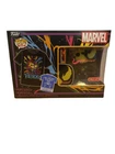 Funko Pop Marvel Black light Venom Set and Tee Size L Figure Target Exclusive