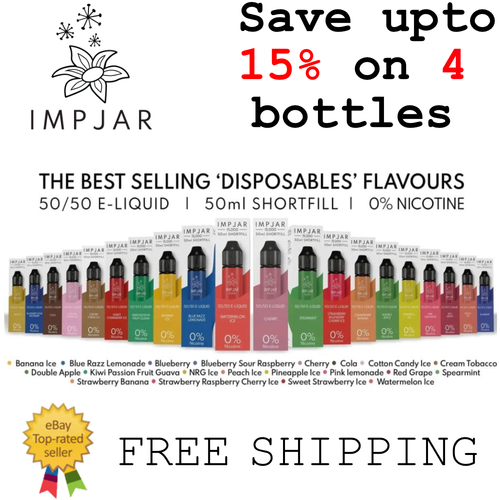 IMP JAR Genuine Shortfills Selling Fast 5050 ELiquid vape eBay