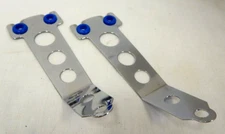 Chrome Valve Cover Spark Plug Wire Holder 6" Tall Old Skool Cal Custom 2 pc Set