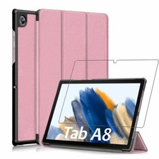 Case SmartCover + Tempered Glass for Samsung Galaxy Tab A8 10.5 SM-X200 X205