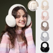 Women Men Winter Super Soft Ear Muffs Warmer Ladies Earflaps Cosy Cold Fluffy UK