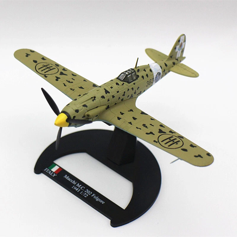 Hot 1:72 Alloy Diecast Military Model WWII Macchi M.C.202 Fighter aircra - Image 2 of 4