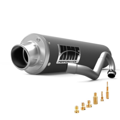 HMF Arctic Cat DVX 400 Full Exhaust Gun Metal + Jets (04-08)