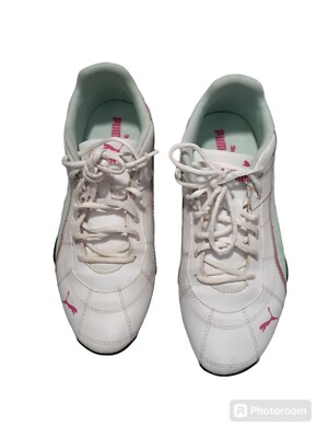 Puma White & Mint Green Tennis