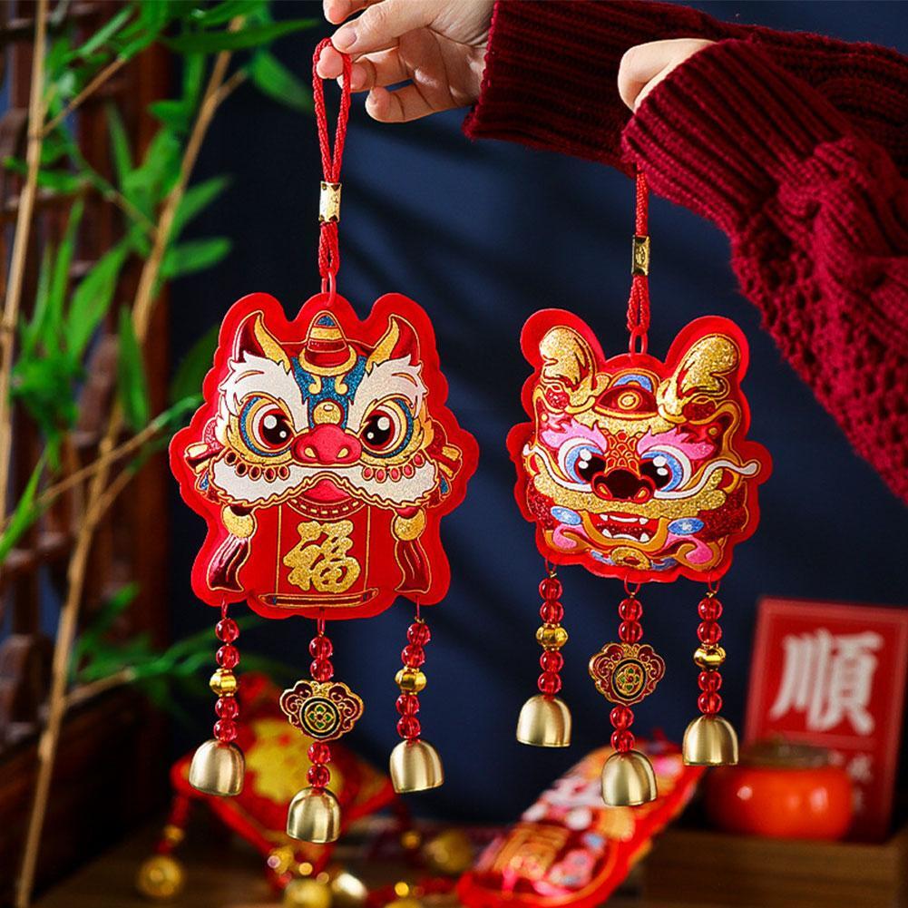 Chinese Lunar New Year Red Decoration 2024 Chinese Dragon Year