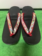 Japanese Wooden Geta Clogs Size 9.75