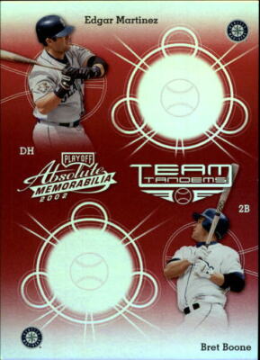 2002 Absolute Memorabilia Team Tandems Spectrum #33 E.Martinez/B.Boone - NM-MT