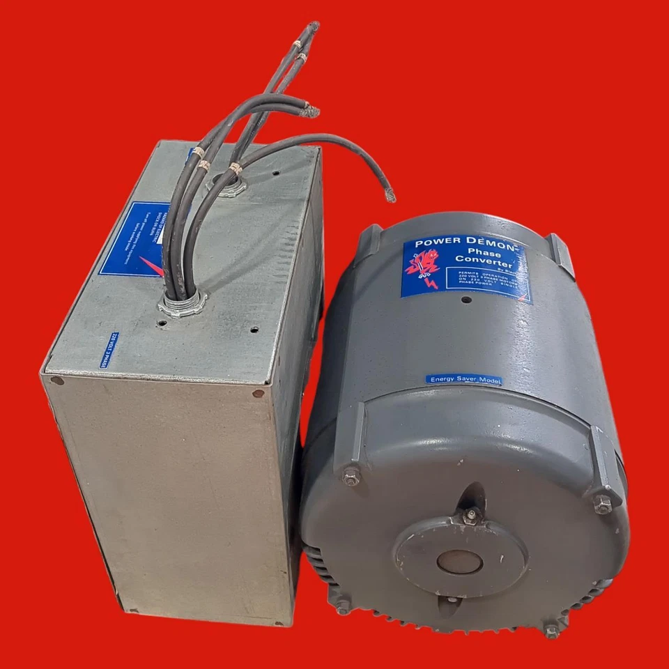 Convertidor de fase Black Box Power Demon, 220V trifásico a 220V monofásico, energía Foto 3 de 4