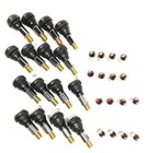 SIXTEEN TR412CS CHROME SLEEVE TUBELESS TIRE VALVE STEMS ATV LAWN MOWER TR412