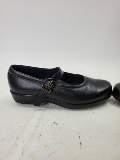 SAS Maria Mary Janes Womens See Measurements Black Leather Tripad Comfort USA for sale online