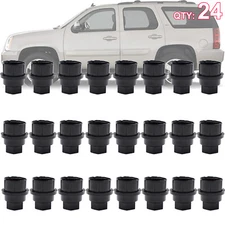 24Pcs Wheel Lug Nut Cap Cover Tires Hub Bolts Studs 15646250 For GMC Chevrolet.