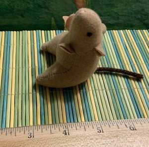 Babe Mouse Plush Toy  Mcdonalds Happy Meal Toy  3”