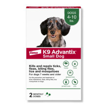 K9 Advantix, Tick Mosquito Prevention 2-Monthly Treatments for Small Dogs, 4-1