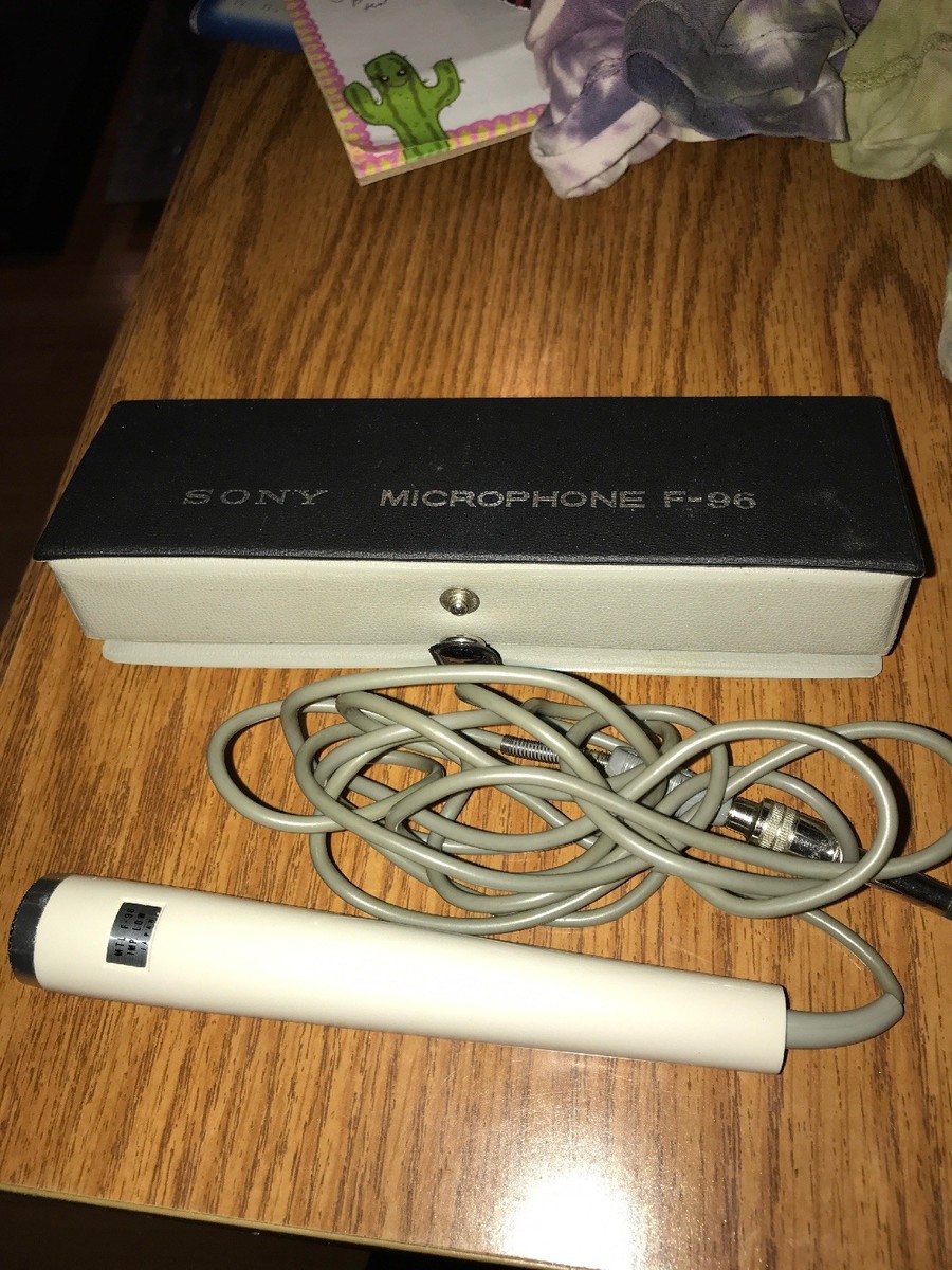 VINTAGE SONY MICROPHONE F-96 IN CASE MADE IN JAPAN | eBay