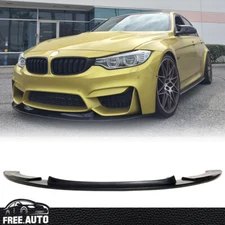Front Bumper Lip Fits 15-20 BMW F80 M3/F82 M4 GT Style Chin Spoiler PU Splitter