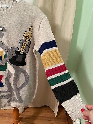 JC DE CASTELBAJAC Rare circa 1990 Pink Panther Sweater JC DE CASTELBAJAC Rare circa 1990 Pink Panther Sweater