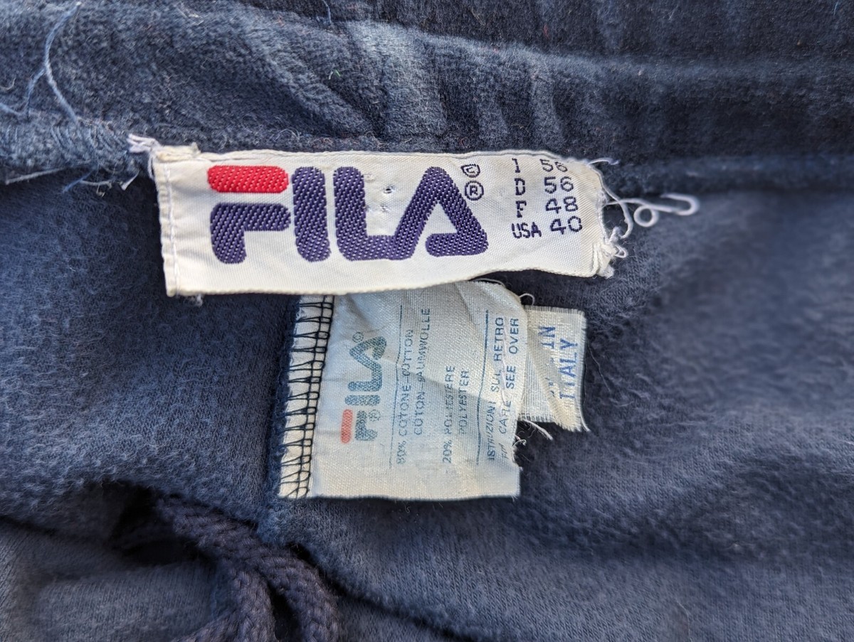 Vintage 80s FILA Made in Italy Distressed Worn Velour Track Vintage 80s FILA Made in Italy Distressed Worn Velour Track