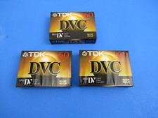 TDK Mini DVC Digital Video Blank Cassettes 60 Minute 3 Pack NEW