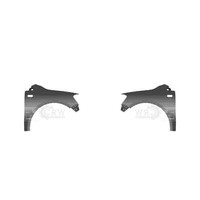 KotflüGel Set Vorne Links Rechts Mit Loch Blinkleuchte FüR VW Fox Bj. 04/05->>