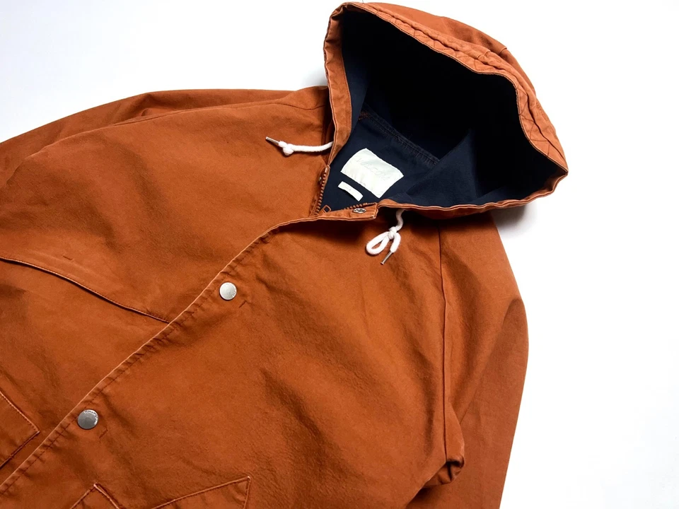 CASUAL Men's Volcom Storken Orange Cotton Hooded Jacket - S - Image 2 of 4