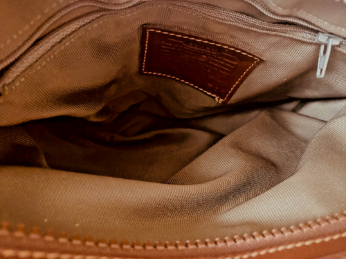 Vintage Coach Sheridan Purse Bag White & brown leather women's accessories nice. - Picture 17 of 19