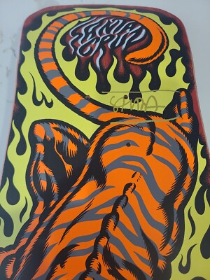Santa Cruz SALBA TIGER Steve Alba SIGNED Skateboard !Free Santa Cruz SALBA TIGER Steve Alba SIGNED Skateboard !Free