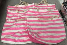 Job Lot Of 7 Pink Beach Bags.