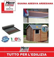 GUAINA BITUMINOSA ADESIVA ARDESIA MEMBRANA A TAGLIO TETTO GAZEBO LEGNO TETTOIA