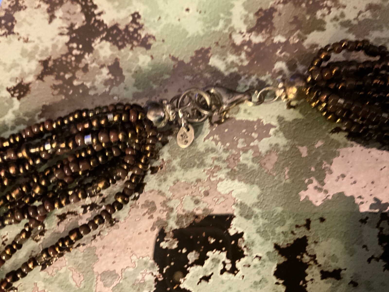 Silpada Sterling Seed Bead Multi Strand Necklace N181… Gem