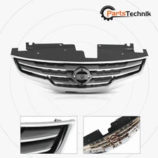 Grille Assembly For 2010-2012 Nissan Altima Sedan Chrome Shell with Black Insert