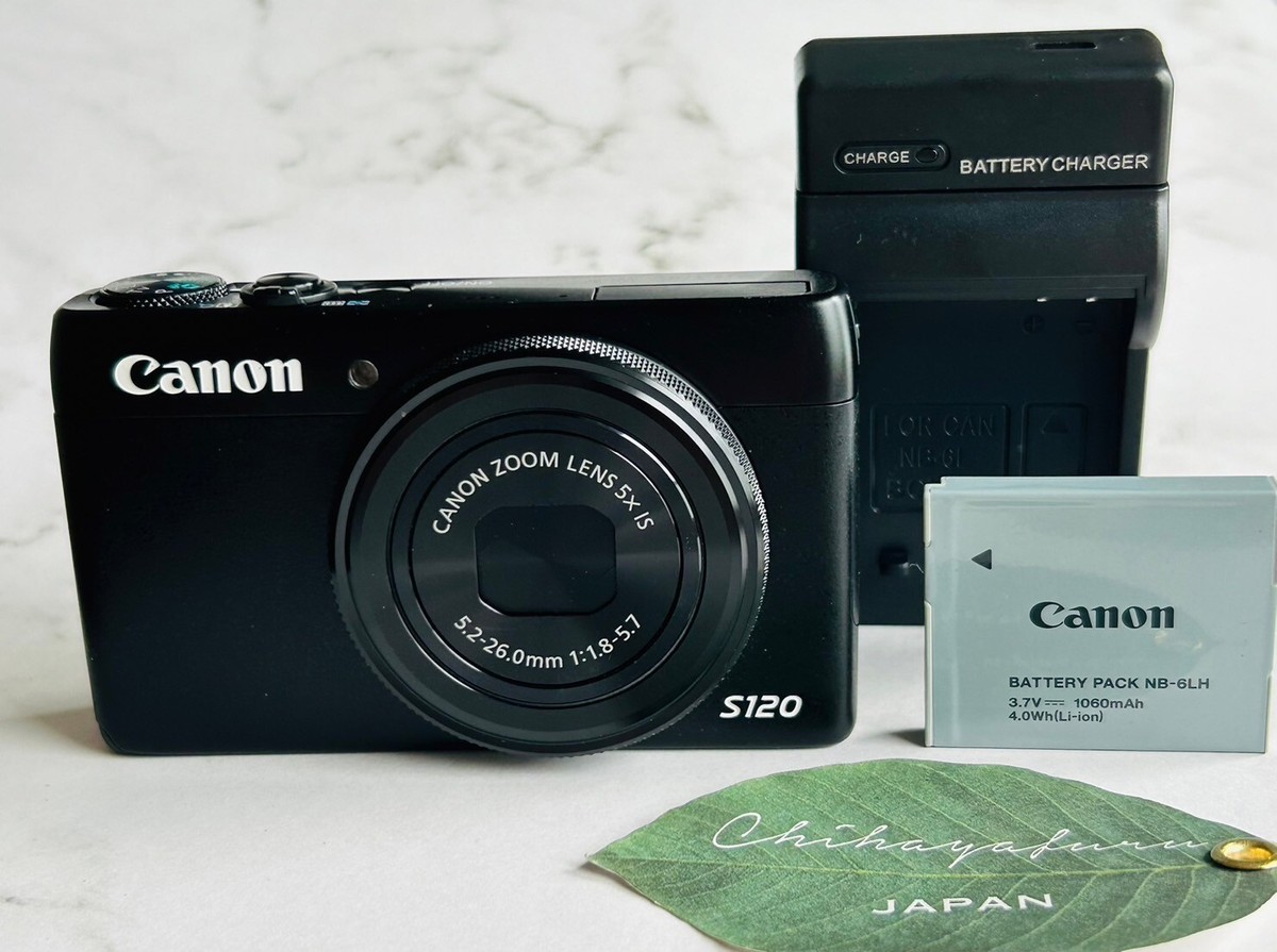 Canon PowerShot S120 Point-and-Shoot Camera - Black, F/1.8 Canon PowerShot S120 Point-and-Shoot Camera - Black, F/1.8