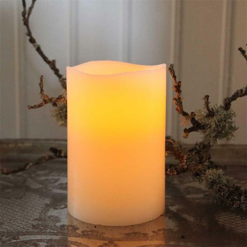 LED Echtwachs Kerze "BIG" mit Timer, XXL-Kerzen flackernd, Wax Candle XL Wachs - Bild 3 von 10