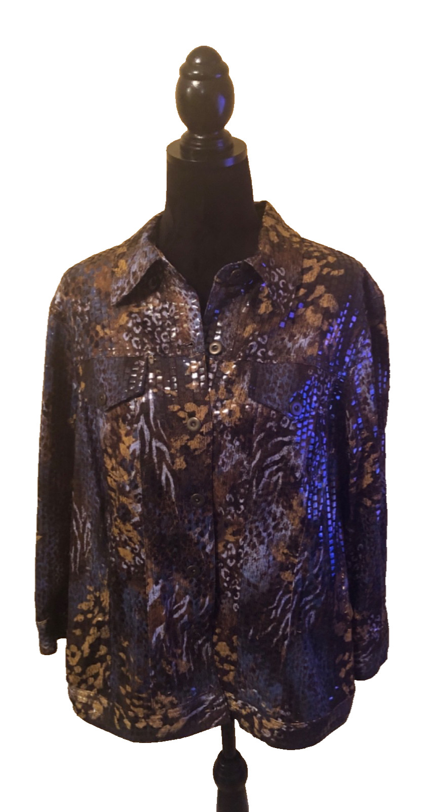 Ruby Red Ladies Multicolored Sparkles Long Sleeve… - image 2