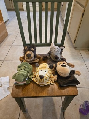 Five Plush Animal Hand Puppets Better Line