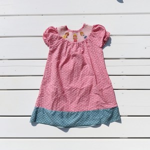 strapless open back dress Princess Pups Smocked Dress – Baby Bean & Co main image 0