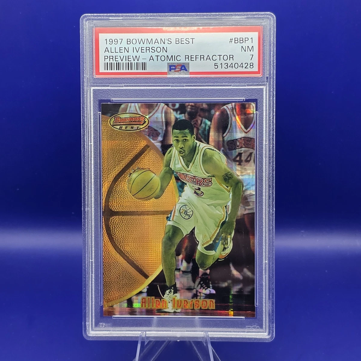 Bowman Allen Iverson Philadelphia 76ers Basketball Sports Trading