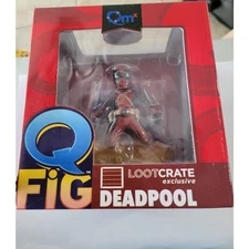 Marvel Comics Fig Q Deadpool Lootcreate Exclusive QmX Quantum Mechanics Statute