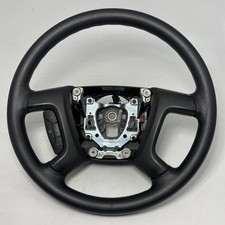 Chevrolet Gmc Tahoe Yukon Silverado Steering Wheel Black Ebony 07-14 Oem